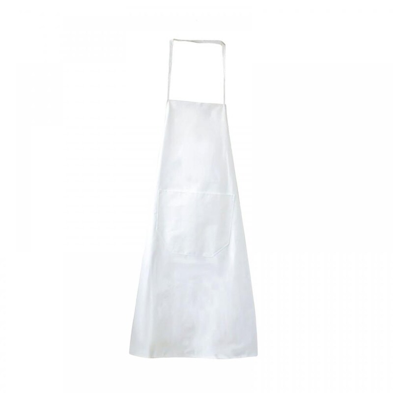 Κοντή ποδιά σαλιάρα Unisex Καθαρή λευκή μισή μανίκια ποδιές σαλιάρα Προμήθειες κουζίνας