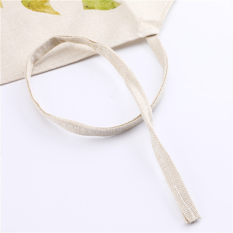 Žalias atogrąžų palmių raštas 53*65 cm Valymo prijuostės Namų gaminimas Virtuvė Virtuvė Prijuostė Virėjas dėvėti Medvilniniai Lininiai Pinafore Seilinukai suaugusiems 46342