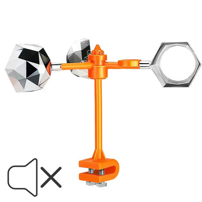 Câmp de legume de grădină Respingător solar cu ultrasunete pentru dăunători de păsări Reflector rotativ de 360 de grade Dispozitiv de îndepărtare a păsărilor