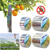 2,4 cm x 50 m/4,8 cm x 50 m kétoldalas lézeres madárriasztó szalag Madarak távoltartása Madárriasztó szalag kerti gazdaság gyümölcsöséhez vagy udvarához