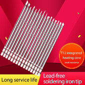 Μύτες συγκολλητικού σιδήρου T12 T12-K KU BC2 D24 B2 C1 ILS JL02 Ανταλλακτικός θερμαντήρας Κεφαλή συγκόλλησης Universal T12 Welding Station Digital