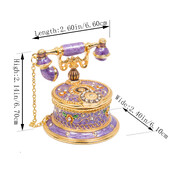 QIFU naujos violetinės elegantiškos telefono formos smulkmenų dėžutės namų dekoravimui