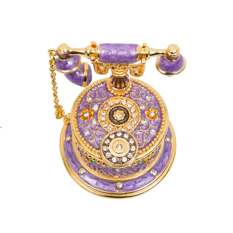 QIFU naujos violetinės elegantiškos telefono formos smulkmenų dėžutės namų dekoravimui