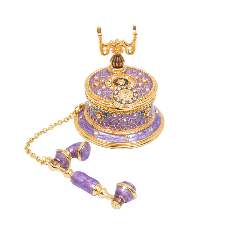 QIFU naujos violetinės elegantiškos telefono formos smulkmenų dėžutės namų dekoravimui