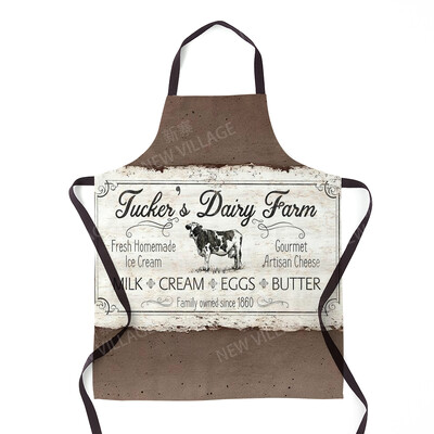 Esztétika Női konyhai kötény Gyermek vízálló pincérnő munkakötény Eredeti olaj- és szennyeződésálló retro divatos kötény