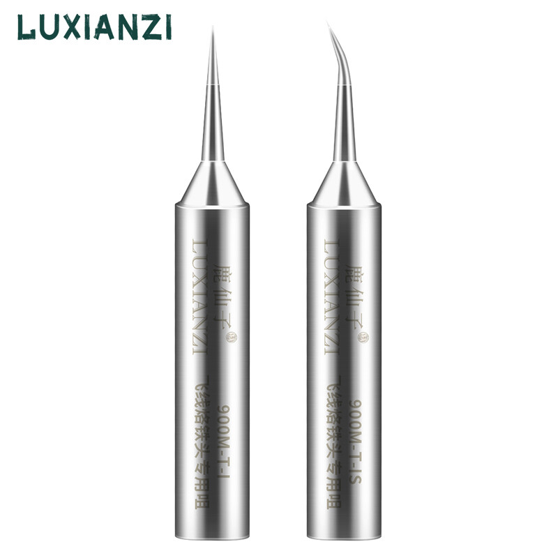 LUXIANZI 900M Vârfuri de fier de lipit de precizie 0,2 mm Cap de fier de lipit ultra subțire pentru linie de aer pentru instrument de reparare a sudării BGA