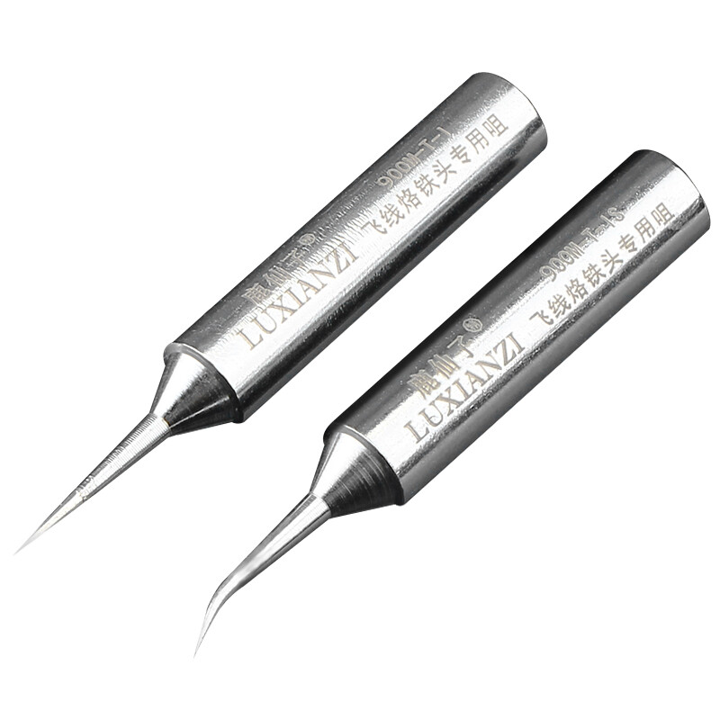 LUXIANZI 900M Vârfuri de fier de lipit de precizie 0,2 mm Cap de fier de lipit ultra subțire pentru linie de aer pentru instrument de reparare a sudării BGA