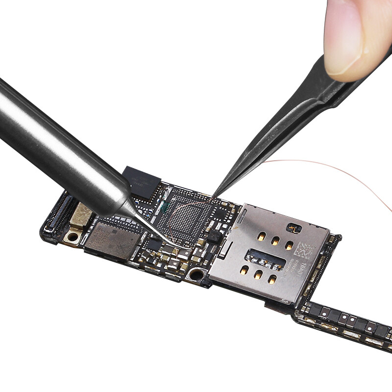 LUXIANZI 900M Vârfuri de fier de lipit de precizie 0,2 mm Cap de fier de lipit ultra subțire pentru linie de aer pentru instrument de reparare a sudării BGA