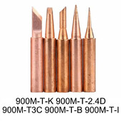936 Universal Welding Heads 1Set 900m-TI 900M-TB Bit Head Head Solutions DIY Pure Copper Electric Welding Tips I/B/K/3C/2.4D