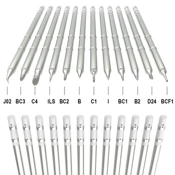 Μύτη συγκόλλησης T12 Tip T12-D24 ILS J02 K KU για Hakko Fx951 DIY T12 κιτ σταθμών συγκόλλησης Εργαλεία συγκόλλησης