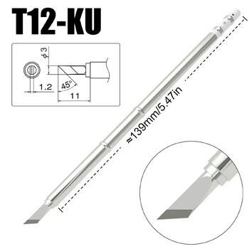 Μύτη συγκόλλησης T12 Tip T12-D24 ILS J02 K KU για Hakko Fx951 DIY T12 κιτ σταθμών συγκόλλησης Εργαλεία συγκόλλησης