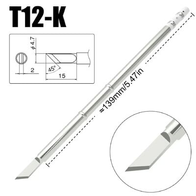 Накрайник за поялник T12 T12-D24 ILS J02 K KU за Hakko Fx951 DIY Комплекти поялни станции T12 Инструменти за заваряване