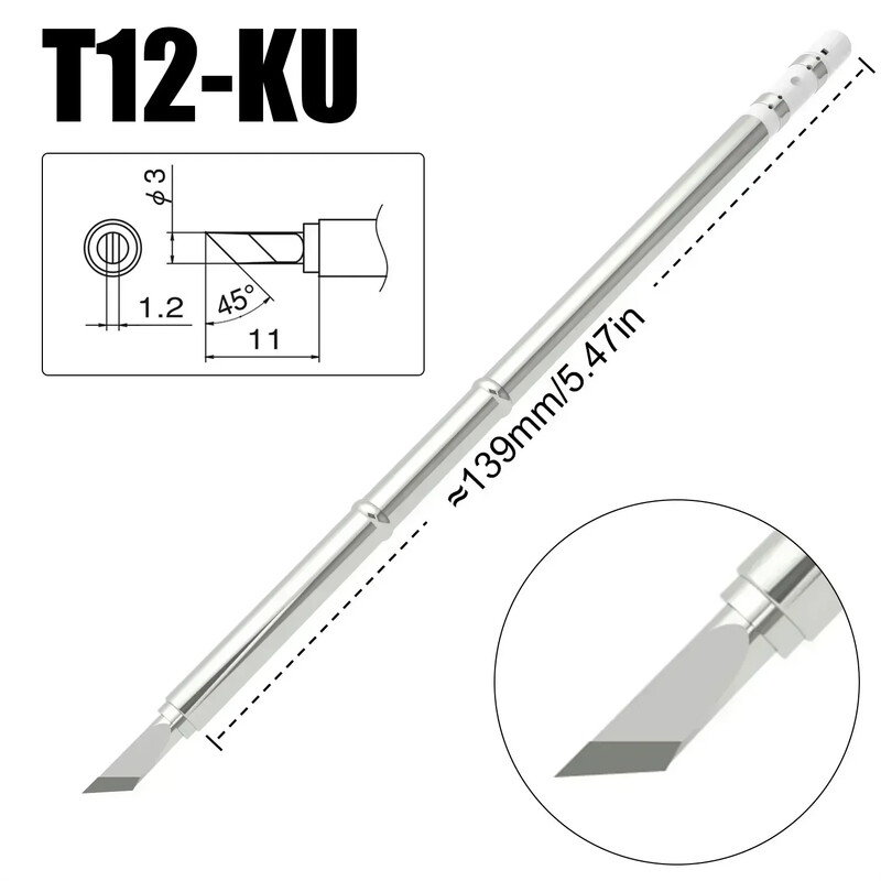 Накрайник за поялник T12 T12-D24 ILS J02 K KU за Hakko Fx951 DIY Комплекти поялни станции T12 Инструменти за заваряване