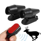 2 τμχ Υπερηχητικό Απωθητικό Ζώων Saving Wind Whistle Car Motorcycle Deer Warning Repeller Black Whistles