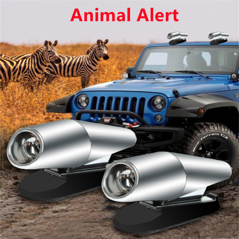 2 τμχ Υπερηχητικό Απωθητικό Ζώων Saving Wind Whistle Car Motorcycle Deer Warning Repeller Black Whistles