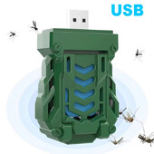 Hordozható USB újratölthető szúnyogriasztó elektromos riasztó Hordozható kültéri kemping szúnyogriasztó vezeték nélküli irtó