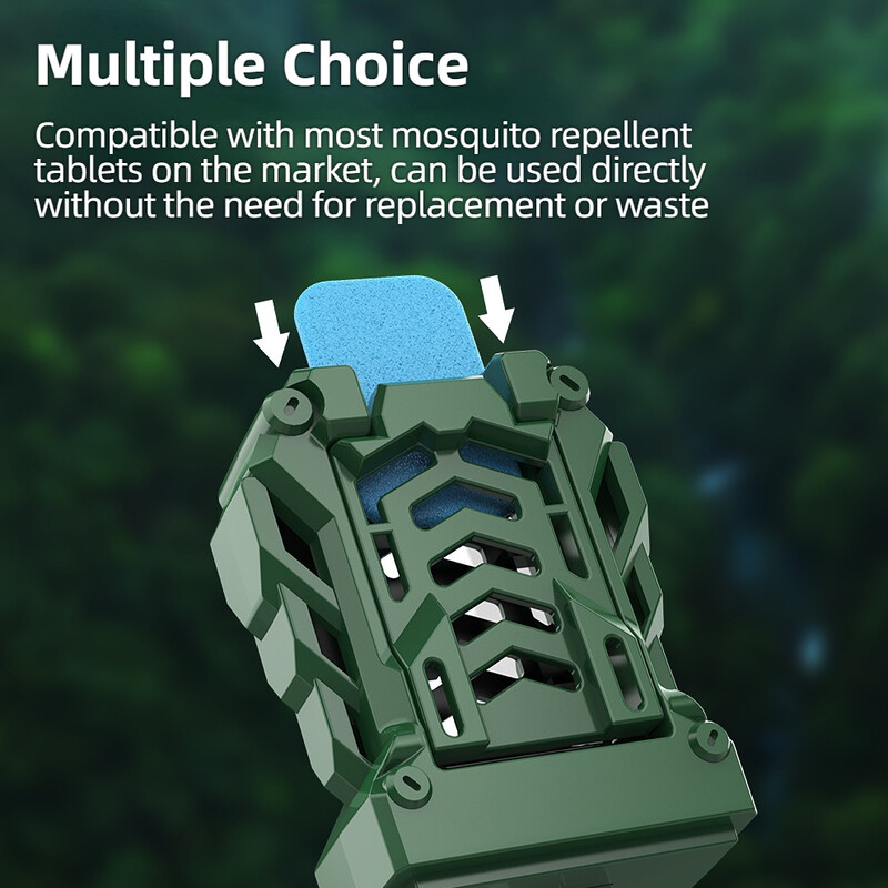 Hordozható USB újratölthető szúnyogriasztó elektromos riasztó Hordozható kültéri kemping szúnyogriasztó vezeték nélküli irtó
