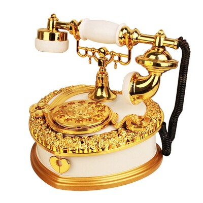 Retro europietiškas telefono numeris Muzikinė dėžutė Papuošalų laikymo organizatorius Namų papuošalai Kūrybiška Klasikinė Naujųjų Metų Vestuvinė Kalėdų Dovana