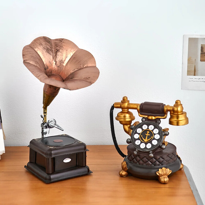 Vintage szélmalom szobrocska Otthon Hálószoba Dekorációk Antik design Kézműves Gyanta holland stílusú szobor Szekrény Dísztárgyak