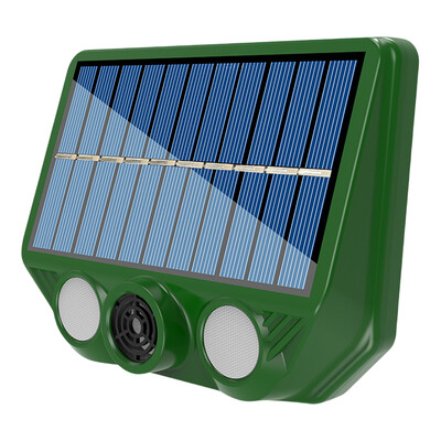 Dispozitiv de respingere a animalelor cu ultrasunete pentru pisici și câini, rezistent la apă, alimentat cu energie solară, dispozitiv de descurajare a animalelor, 500 mAh, pentru peluze în aer liber, grădină