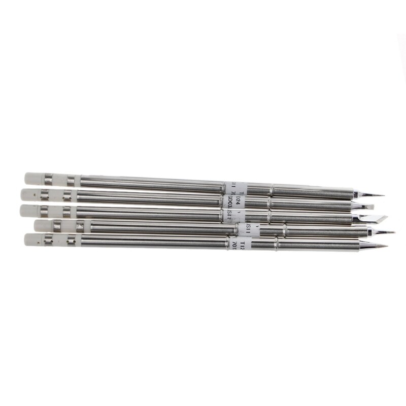 4 / 5 Pcs T12 Series Solder Iron Tips For Hakko FX951 BAKON 950D Soldering Station Drop Ship