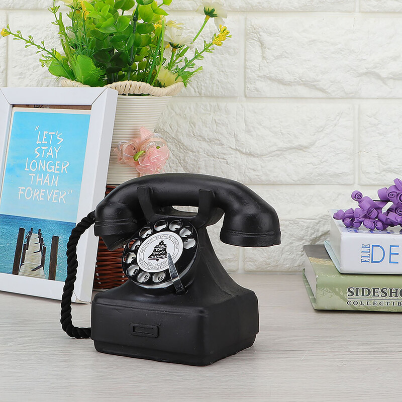 Vintage Retro Antique Telefon Fix Telefon Home Birou Decor Ornament Fotografie Recuzită