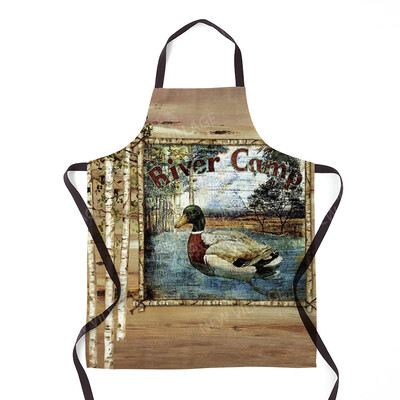 Estetika Moteriška virtuvės prijuostė vaikiška vandeniui atspari padavėjos darbo prijuostė Originali aliejui atspari havajietiško stiliaus madinga prijuostė