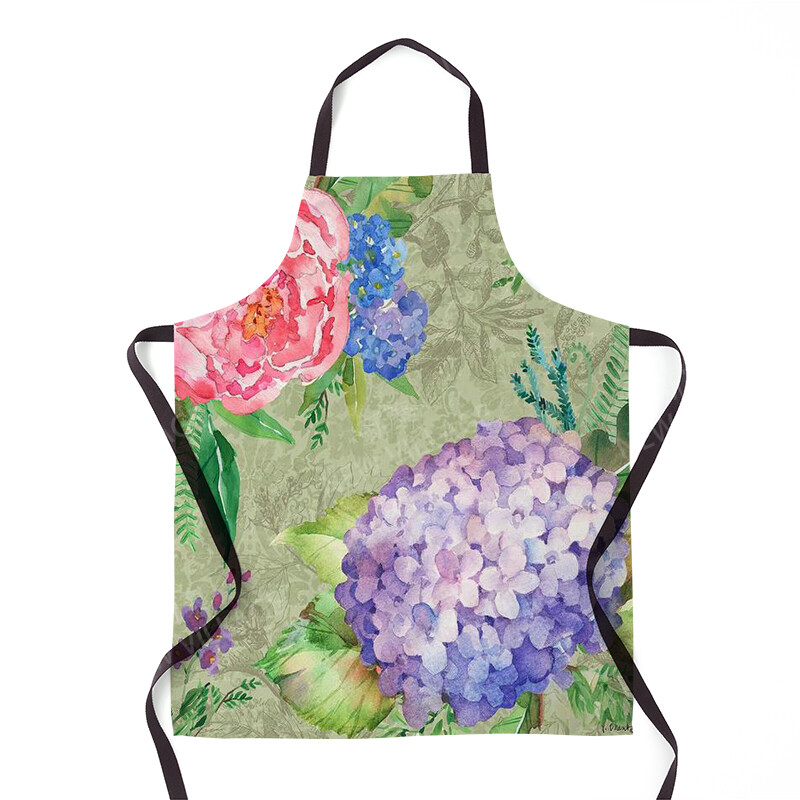 Estetika Moteriška virtuvės prijuostė vaikiška vandeniui atspari padavėjos darbo prijuostė Originali aliejui atspari havajietiško stiliaus madinga prijuostė