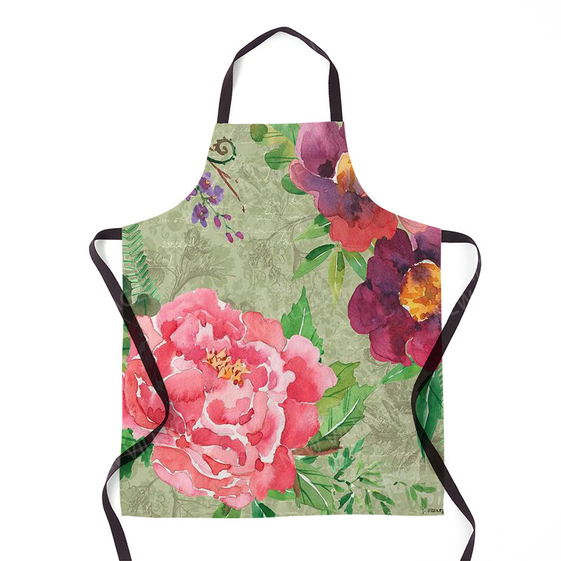 Estetika Moteriška virtuvės prijuostė vaikiška vandeniui atspari padavėjos darbo prijuostė Originali aliejui atspari havajietiško stiliaus madinga prijuostė