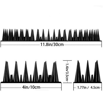 Αιχμές για γάτα πουλιών 30 εκ. Πλαστικός φράχτης περιστεριών Spike Anti Bird Squirrel Thorn Διαρρήκτης για να απαλλαγείτε από τα περιστέρια Scare Έλεγχος παρασίτων