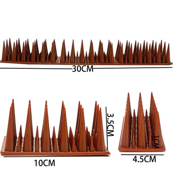 Αιχμές για γάτα πουλιών 30 εκ. Πλαστικός φράχτης περιστεριών Spike Anti Bird Squirrel Thorn Διαρρήκτης για να απαλλαγείτε από τα περιστέρια Scare Έλεγχος παρασίτων