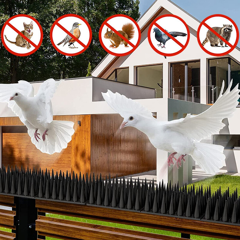 Păsări Pisici Spikes 30 cm Plastic Porumbei Gard Spike Anti Păsări Veveriță Spin Hoț Pentru A Scăpa De Porumbei Sperie Controlul dăunătorilor
