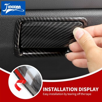 JIDIXIAN подходящ за Chevrolet Colorado 2014 Up for GMC Canyon 2014-2022 Car Copilot Storage Box Аксесоари за декорация на капака на превключвателя