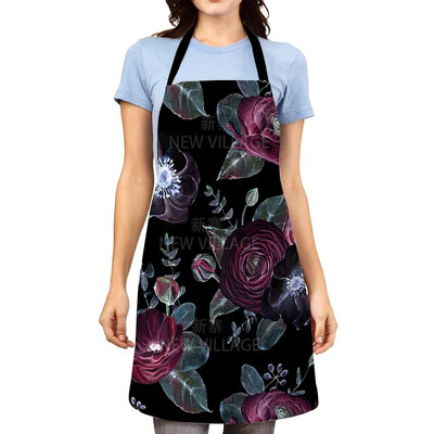 Álomfogó mintás kötény Háztartási Ünnep Női Kötény Konyhai Lerakódásgátló kötény Gyerekfestés Dekoratív kötény