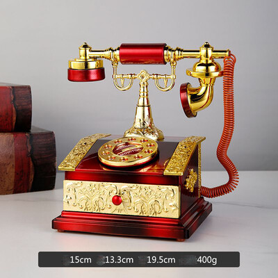 European Retro Dial Phone Style Music Box Creative Home Foyer Ντουλάπι τηλεόρασης Πλαστικά Επιτραπέζια διακόσμηση σπιτιού ZE917