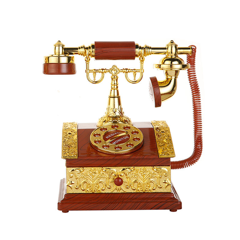European Retro Dial Phone Style Music Box Creative Home Foyer Ντουλάπι τηλεόρασης Πλαστικά Επιτραπέζια διακόσμηση σπιτιού ZE917