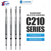 Σειρά SUNSHINE C210 Ενσωματωμένες άκρες συγκολλητικού σιδήρου και πυρήνα θέρμανσης Αποτελεσματική ανάκτηση θερμοκρασίας αγωγιμότητας θερμότητας για S210