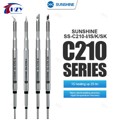Σειρά SUNSHINE C210 Ενσωματωμένες άκρες συγκολλητικού σιδήρου και πυρήνα θέρμανσης Αποτελεσματική ανάκτηση θερμοκρασίας αγωγιμότητας θερμότητας για S210