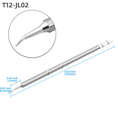 Σειρά T12 Ηλεκτρικές άκρες χάλκινου συγκολλητικού σιδήρου T12-K BC2 ILS KU JL02 για αντικατάσταση κιτ σταθμού συγκόλλησης κεφαλής συγκόλλησης