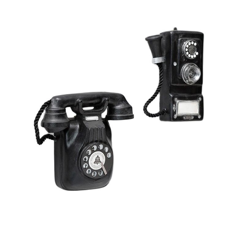 Retro sieninio telefono pakabukas restoranui, kūrybiniam sienų dekoravimui, barui, kavinei