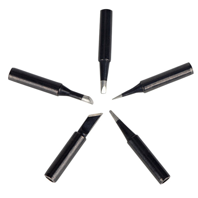 JCD 5 ks/sada hrotov pre spájkovačku KE50 3C D2.4 B1.0 I0.8 900M strieborná čierna medená hlava pre elektrickú spájkovačku pre 908S 908 8898