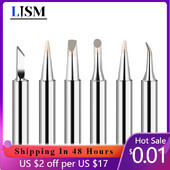 5τμχ I+B+K+3C+2.4D Σετ Μύτη κολλητήρι Εσωτερική θέρμανση Σταθερή θερμοκρασία γυμνός χαλκός 900M-T/936 Μύτη κεφαλής κολλητήρι