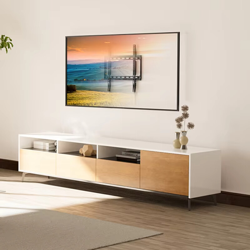 Επιτοίχια βάση τηλεόρασης Διορθώθηκε για τις περισσότερες επίπεδες/κυρτές τηλεοράσεις LED, LCD και Plasma 14-42" με Max VESA 200X200 Space Saving Universal Bracket TV