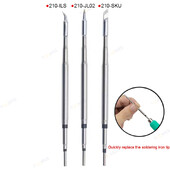 UYUE 210 Series Ολοκληρωμένες άκρες συγκολλητικού σιδήρου και θερμαντικός πυρήνας αποδοτικής θερμικής αγωγιμότητας T210 Ψηφιακή λαβή σταθμού συγκόλλησης