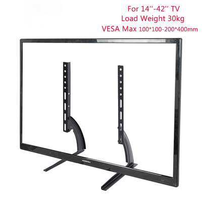 Postolje za TV podesivo po visini Podnožje za TV Stol za 14 do 43 inča plazma LCD LED zaslon TV postolje Metalne VESA noge za monitor