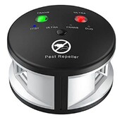 Riple Rodent Repeller, Ultrasonic Pest Repeller, Pressure Wave, Indoor for ποντίκια, αρουραίους, αράχνες, βύσμα Eu 360 μοιρών