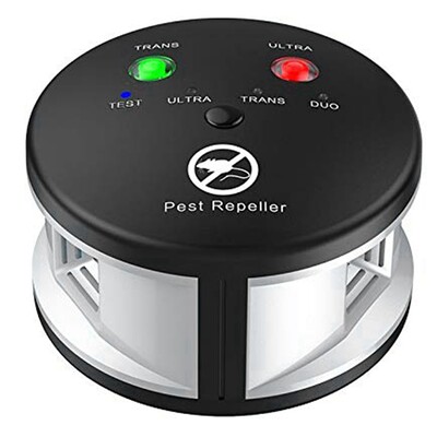 Riple Rodent Repeller, Ultrasonic Pest Repeller, Pressure Wave, Indoor for ποντίκια, αρουραίους, αράχνες, βύσμα Eu 360 μοιρών