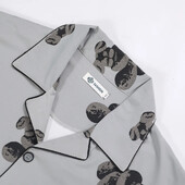 Set de pijamale pentru bărbați Feel de ultimă generație. Îmbrăcăminte de casă ocazională, îmbrăcăminte de exterior, sezonul de primăvară, vară, lapte, mătase