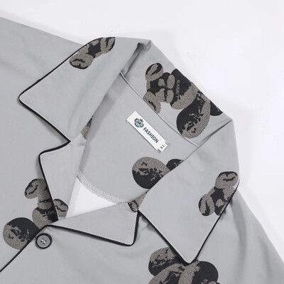 Ανδρικό σετ πιτζάμα υψηλής ποιότητας Feel Loose-fit casual οικιακά ρούχα Εξωτερικά ρούχα Άνοιξη Καλοκαίρι σεζόν Milk Silk Material