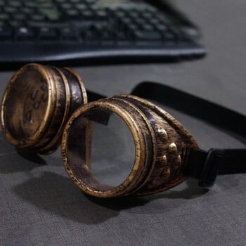 Steampunk γυαλιά μοτοσικλέτας γυαλιά οδήγησης γοτθικού στυλ Προστατευτικά γυαλιά για Cosplay Halloween Welding Punk Glasses